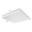Plafoniera LED smart Philips Hue Datura SQ XL White 67W 4300lm White and Color Ambiance BT Zigbee WiFi
