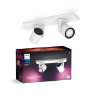 Imagine Philips Hue Argenta White Spot BT 2x4.2W 800lm White and Color Ambiance