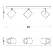 Spot Philips Hue Argenta White BT 3x4.2W 1200lm White and Color Ambiance