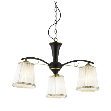 Lustra living Klausen Teramo 3xE14 IP20  Black-Gold metal negru KL6175