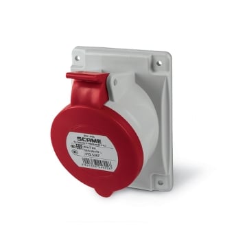 Priza industriala Scame ingropata 3P+N+E 32A 280-415V 6h IP44 gama Optima 413.3267