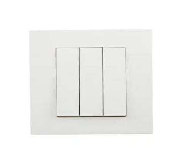 Intrerupator Triplu Ovivo Grano ST 3 module 16A Alb OV00009
