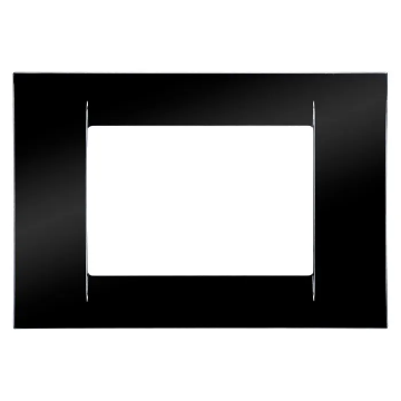 Rama decor 3 module Gewiss System Virna GW22113 neagra