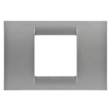 Rama decor Gewiss System Virna GW22282 2 module titan metalizat 