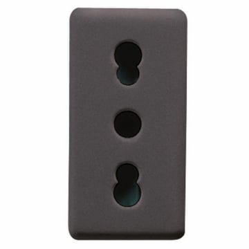 Priza Gewiss System GW21203 1 modul 2P+E neagra 