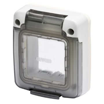 Capac aparataj Gewiss System GW27403 2 Module gri IP65