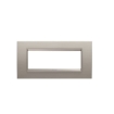 Rama decorativa Gewiss Chorus Lux 6 module Brushed Aluminium GW16206XS