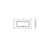 Rama decorativa Gewiss Chorus Lux 6 module Brushed Aluminium GW16206XS