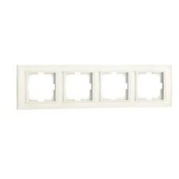 Rama Ovivo 4 module ST Mina Natural alb