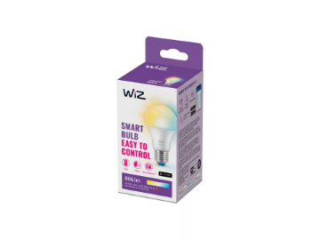 Bec LED inteligent WiZ Connected Total White 8W (60w) E27 A60 806lm WiFi Matter Control Vocal