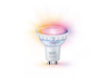 Bec LED inteligent WiZ Connected RGBW 4.7W (50w) GU10 PAR16 345lm WiFi Matter Control Vocal
