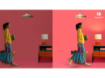 Set becuri LED inteligente WiZ Connected RGBW 4.7W (50w) GU10 PAR16 345lm WiFi Matter Control Vocal