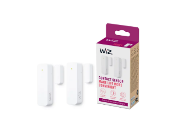 Set 2 senzori de contact inteligenti WiZ Connected Matter Bluetooth Thread| Automatizare Avansata | Baterie CR123A