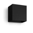 Aplica LED inteligenta Philips Hue Outdoor Resonate Metal Black Downward 8W 590lm IP44 White and Color Ambiance