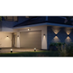 Aplica LED inteligenta Philips Hue Outdoor Resonate Metal Black Downward 8W 590lm IP44 White and Color Ambiance