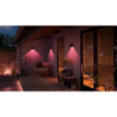 Aplica LED inteligenta Philips Hue Outdoor Resonate Metal Black Downward 8W 590lm IP44 White and Color Ambiance