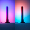 WiZ Connected Set lampi LED inteligente negre RGBIC 30cm 8.2W Matter WiFi Bluetooth Control Vocal