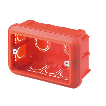 Doza aparat Gewiss GW24403 3 module tencuiala IP20 119x80x50 mm IP20 technopolymer halogen free pentru instalatii electrice