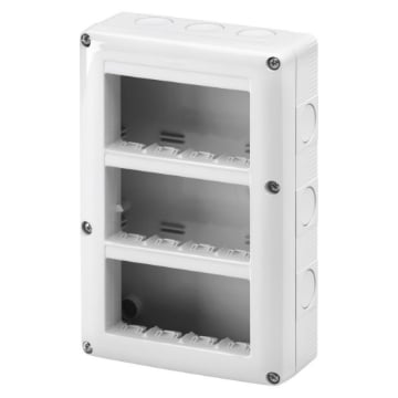 Doza aparat verticala Gewiss PT GW27024 12 module System 4x3M IP40 IK07 132x198x55mm halogen free