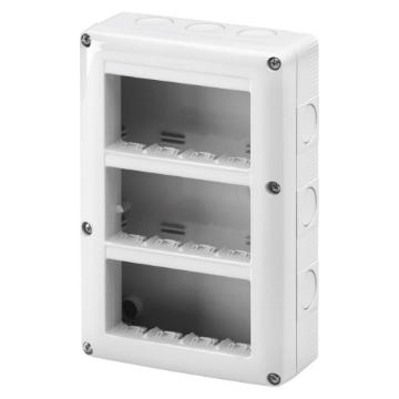 Doza aparat verticala Gewiss PT GW27024 12 module System 4x3M IP40 IK07 132x198x55mm halogen free