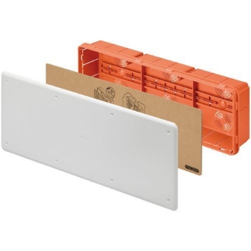 Doza legatura Gewiss ST GW48009 tencuiala 480x160x70mm technopolymer IP40 cu sina DIN modulara 3 compartimente