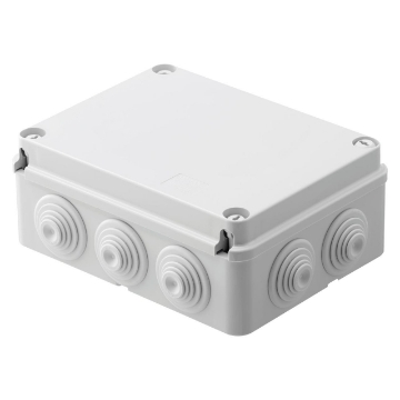 Doza legatura Gewiss PT GW44007 cu presetupe 190x140x70mm IP55 IK08 gri pentru conexiuni electrice aparente