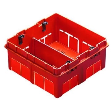 Doza aparat tencuiala Gewiss GW24237 8 module 131x129x53 mm plastic halogen free IP20 pentru instalatii electrice