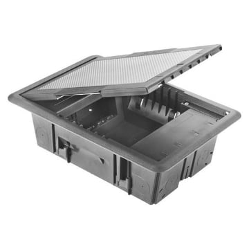Doza de pardoseala Gewiss GW24611 10 module capac inox 212x98x320mm montaj incastrat IP20