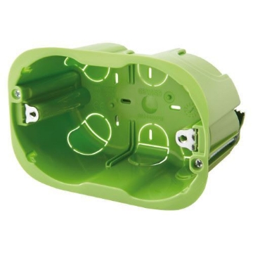 Doza aparat rigips Gewiss GW24404PM 4 module 33x73x50 mm plastic halogen free IP40 pentru montaj incastrat perete
