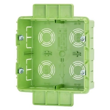 Doza aparat rigips Gewiss GW24237PM 8 module 131x129x53 mm technopolymer halogen free montaj incastrat