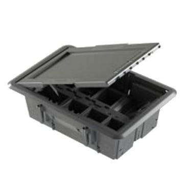 Doza de pardoseala Gewiss GW24606 16 module capac decupat IP20 technopolimer 212x98x320 mm pentru instalatii electrice