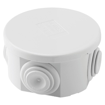 Doza legatura Gewiss PT GW44001 cu presetupe 65x35mm IP44 tehnopolimer gri pentru conexiuni electrice aplicate