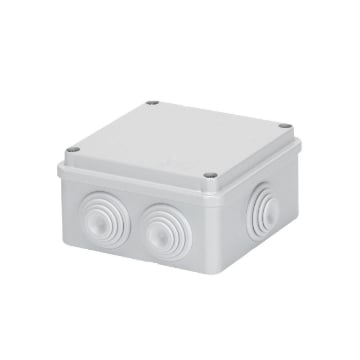 Doza legatura Gewiss PT GW44004 cu presetupe 100x100x50mm IP55 IK08 plastic gri montaj aparent
