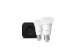PHILIPS Hue Starter Kit White and Color Ambiance E27 2x9W 1100lm 2000-6500K Hue Bridge Pro Matter Bluetooth