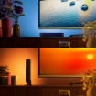 PHILIPS Hue Play Light Bar Double Pack White and Color Ambiance 13.2W 500lm 2000-6500K RGBW IP20 Bridge Pro Matter Bluetooth