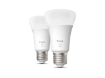 PHILIPS Hue Set 2 Becuri Inteligente LED White 9.5W(75W) E27 A60 1100lm 2700K | Iluminat interior reglabil