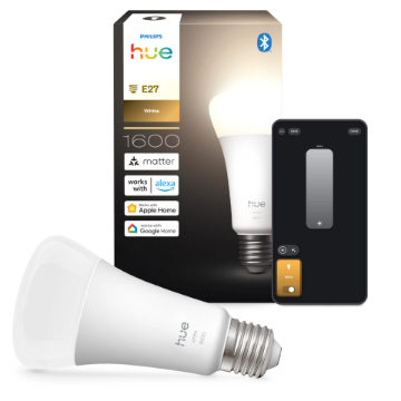 PHILIPS Hue White Bec Inteligent LED E27 13.5W (100W) 1600lm  A67 Lumina Alba Reglabila | Iluminat Interior Smart