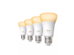 PHILIPS Hue White Ambiance Set 4 Becuri Inteligente LED 8W (60W) E27 A60 810lm 1000-20000K Lumina Spectru Complet