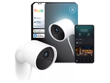 PHILIPS HUE Secure Camera Supraveghere Video 2K HD Exterior-Interior Perete Cablu Night Vision Infrarosu Detectie Miscare IP65 Alarma