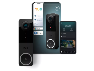PHILIPS Hue Secure Video Interfon 2K 180 grade Cablat Audio Bidirectional Night Vision Starlight Detectie Miscare Integrare Lumini Hue