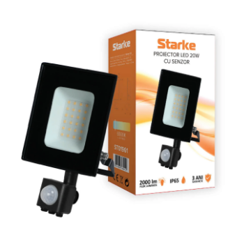 Proiector LED cu senzor 20W 2000lm 6500K IP65