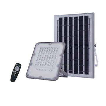 Proiector 120W 2000lm 6500K panou solar si telecomanda