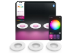 Imagine Set 3 spoturi smart baie PHILIPS HUE Xamento White GU10 3x4.2W 3x400lm IP44 White and Color Ambiance