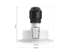 Imagine Set 3 spoturi smart baie PHILIPS HUE Xamento White GU10 3x4.2W 3x400lm IP44 White and Color Ambiance