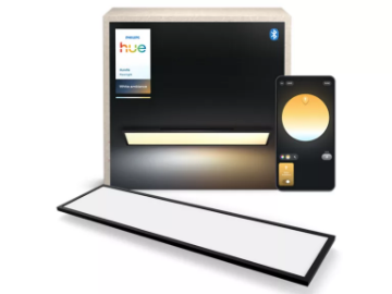 Imagine PHILIPS Hue Aurelle Panou LED Inteligent 120X30CM 3750LM White Ambiance IP20 BT Zigbee Aluminiu Negru Mat