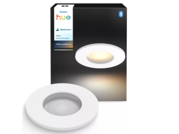 Imagine PHILIPS Hue Adore Spot LED Inteligent Baie Incastrat 92MM GU10 4.2W 400LM IP44 White Ambiance BT Zigbee Aluminiu Alb Mat