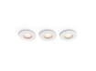 Imagine PHILIPS Hue Adore Set 3 Spoturi LED Inteligente Baie Incastrate 92MM GU10 4.2W 3X400LM IP44 White Ambiance BT Zigbee Aluminiu Alb Mat