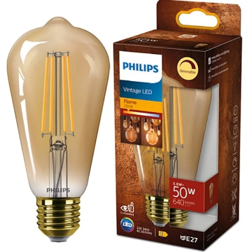 LEDCLA 50W ST64 E27 922 GOLD D 1PF/4