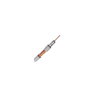 Imagine Cablu RG6 U coaxial TV 75Ohm Ecranat Monirom CCA Otel-Cuprat PVC Alb Colac 100M - Pret pe Metru