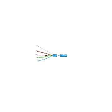Imagine Cablu date FTP CAT5E Schrack 4x2xAWG24/1 PVC albastru HSEKF424P1 | Colac 305M - Pret pe Metru